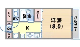 マンション23【3階】の間取り
