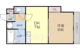 カーサミクニ(西三国)【401号室】の間取り