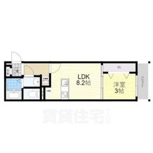 CASA東園田【1階】の間取り