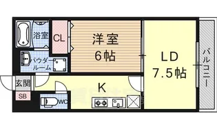 グリーンパル【103号室】の間取り