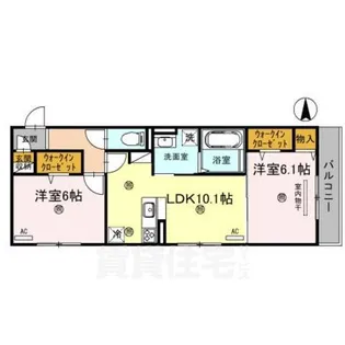 ビギーウエスト【3階】の間取り