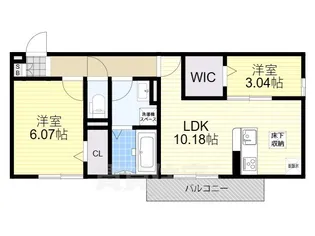 エスポワール瀬田【1階】の間取り