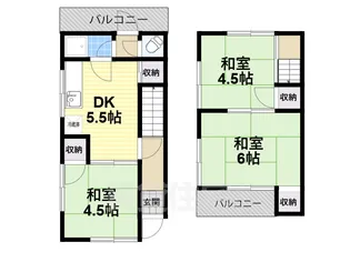 奈良県御所市末広町【一戸建】の間取り