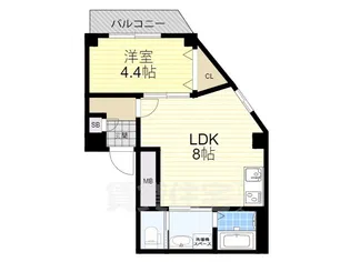 ALEGRIA東三国【2階】の間取り