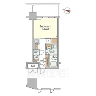 ジオエント西宮北口【10階】の間取り
