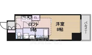 エステムコート名古屋栄デュアルレジェンド【3階】の間取り