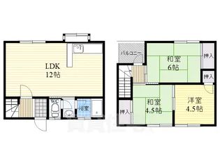 ハイツヨシダ【1階】の間取り
