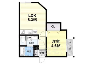 CASA杭瀬南【2階】の間取り