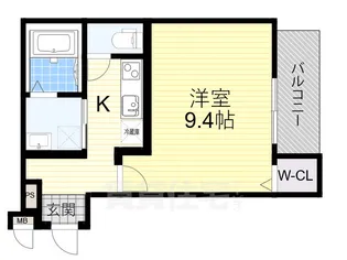 プランドール勝山【2階】の間取り