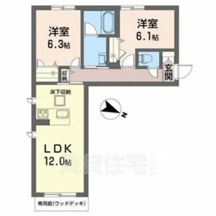 奈良県奈良市中山町【アパート】の間取り