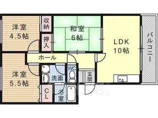 シャトーロード【2階】の間取り