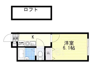 スクエア豊中【2階】の間取り