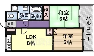 フリーデ立花【2階】の間取り