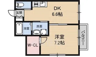 大阪府堺市堺区海山町1丁【アパート】の間取り