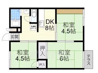 ハイツ福田【1階】の間取り