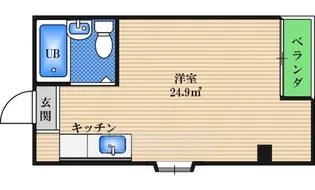 ホープ新北野【2階】の間取り
