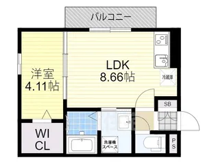 エスパス・ド・ゼン草津町【1階】の間取り