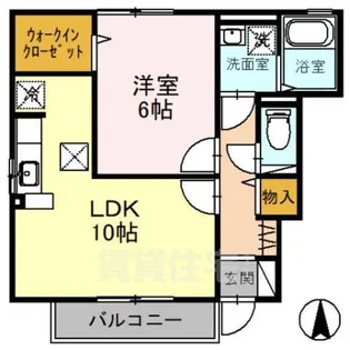 メゾンボナール【1階】の間取り