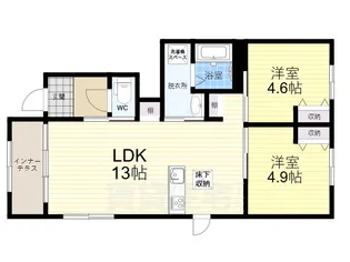 ティアレ【1階】の間取り