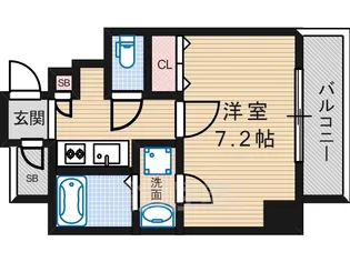 Mプラザ長居駅前【9階】の間取り