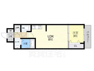 パラス・ティラ平野west【4階】の間取り