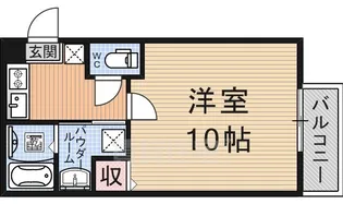 アークリード大津【1階】の間取り