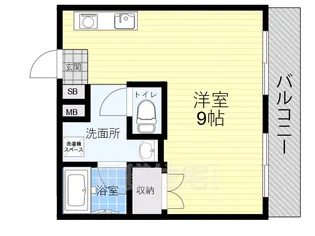 レガーレ長居公園【3階】の間取り