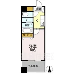 ユーレジデンス名駅南【8階】の間取り