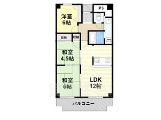 サンメゾン忍海【2階】の間取り