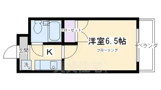 第17長栄シャルマン四条大宮壱番館【3階】の間取り