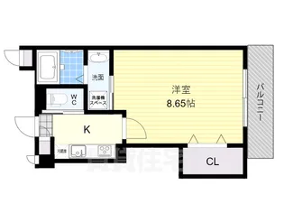 KTIレジデンス河内花園【3階】の間取り