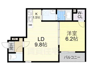 大阪府豊中市利倉2丁目【アパート】の間取り