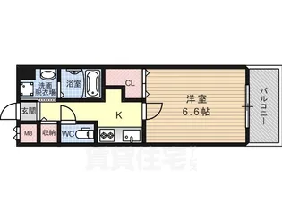 大阪府大阪市淀川区新北野1丁目【マンション】の間取り