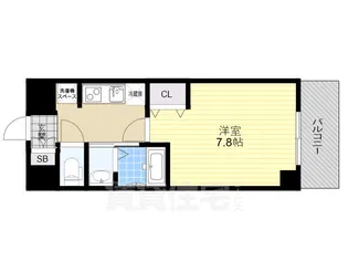 ロイヤルクイーンズパーク浪速【6階】の間取り