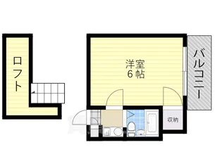 大阪府大阪市東住吉区公園南矢田3丁目【アパート】の間取り
