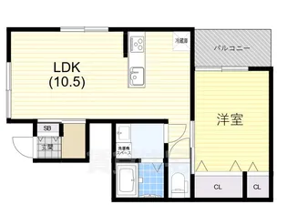 KARIN上沢フロント【1階】の間取り