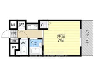 サンパレス第2新大阪【303号室】の間取り