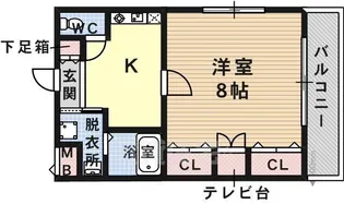 ボワリジェールOKA【4階】の間取り