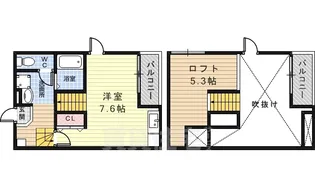 ポラリス武庫川東2【2階】の間取り