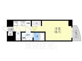 セレニテ三宮リアン【6階】の間取り