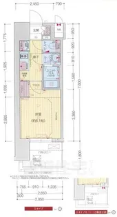 プレサンス大須観音フィエスタ【7階】の間取り