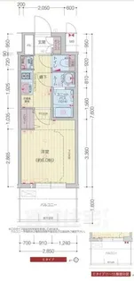 プレサンス大須観音フィエスタ【14階】の間取り