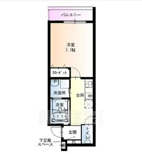 フジパレス長洲公園Ⅰ番館【3階】の間取り