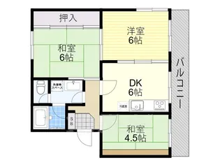 メゾンサンシティー【3階】の間取り