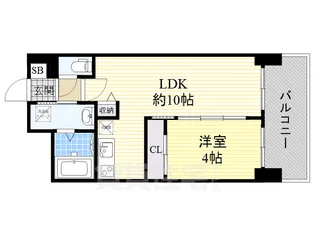 セレニテ新大阪カルム【15階】の間取り