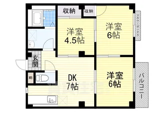 サンクレール・ヒラタB【1階】の間取り
