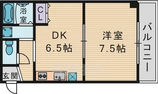 エタージュ中宮【4階】の間取り