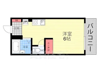 サーシャ西陣(旧カメラセンタービル)【3階】の間取り