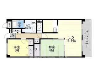 ジョワドゥヴィーヴル【3階】の間取り