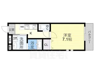 大阪府大阪市平野区長吉長原4丁目【アパート】の間取り